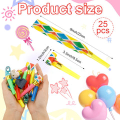 Yiaromou party blowers striped pattern create eye-catching party accents.