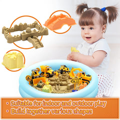 YIDESTARS bulldozer take-apart truck for imaginative construction play