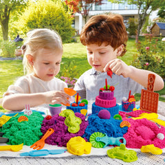 YIDESTARS colorful sand colors enhance sensory exploration and collaborative play.