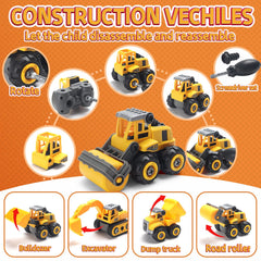 YIDESTARS excavator take-apart truck fueling storytelling and motor skills