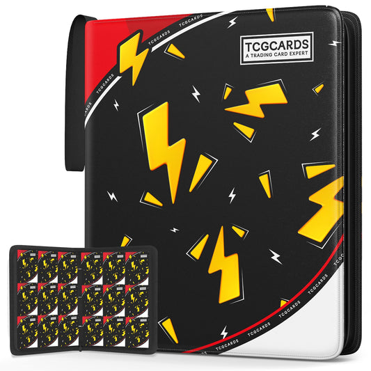 Yifan trading card binder front cover in premium PU leather protects collections.