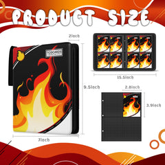 Yifan binder open spine with sleeves ready for organization