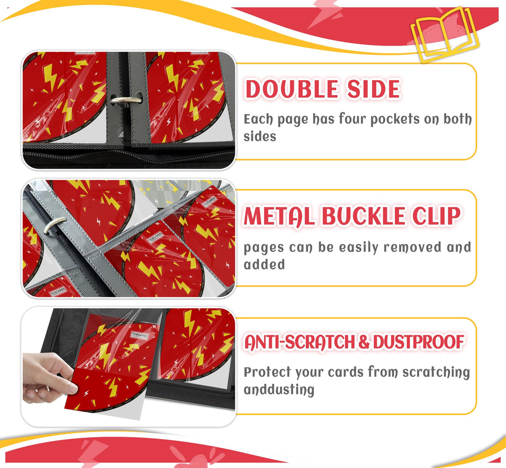 Yifan binder features a convenient wrist strap for portability.