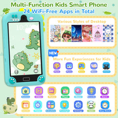 YIFOCO kids smart phone side view showing portable design for small hands