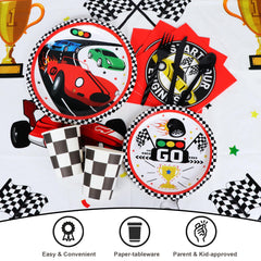YIGZAG race car cake topper as dessert centerpiece