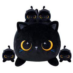 YIIQUWEN black cat family design with kittens for cozy decor and playtime