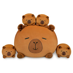 YIIQUWEN Capybara Plush travel-ready pillow companion.