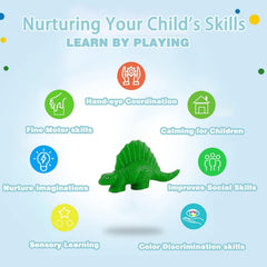 Yiklucg easy-grip clay tools for safe handling by little hands.