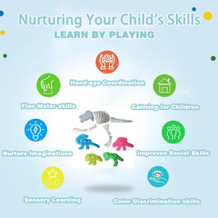 Yiklucg hand-eye coordination through shaping clay improves fine motor skills.