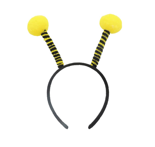 Yilistore bee headband with yellow pom-pom antennae for playful costumes