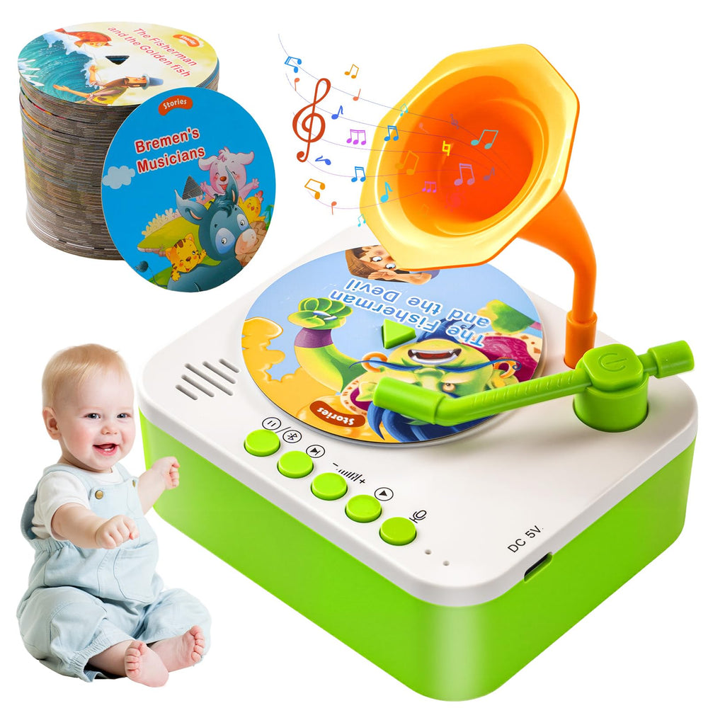 Yimido kids phonograph with 96 learning cards sparks early learning and imagination