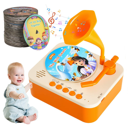 Yimido Kids Phonograph with toddler record player for engaging stories and music learning.