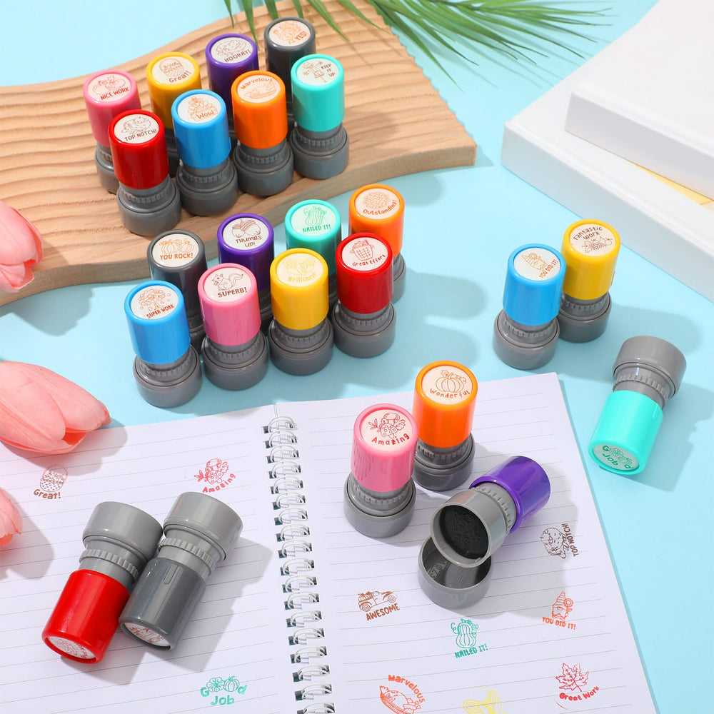 Yinder gnome stamp brings playful encouragement to kids' assignments.