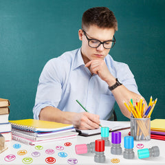 Yinder holiday-ready classroom stamps add festive touches to seasonal activities.