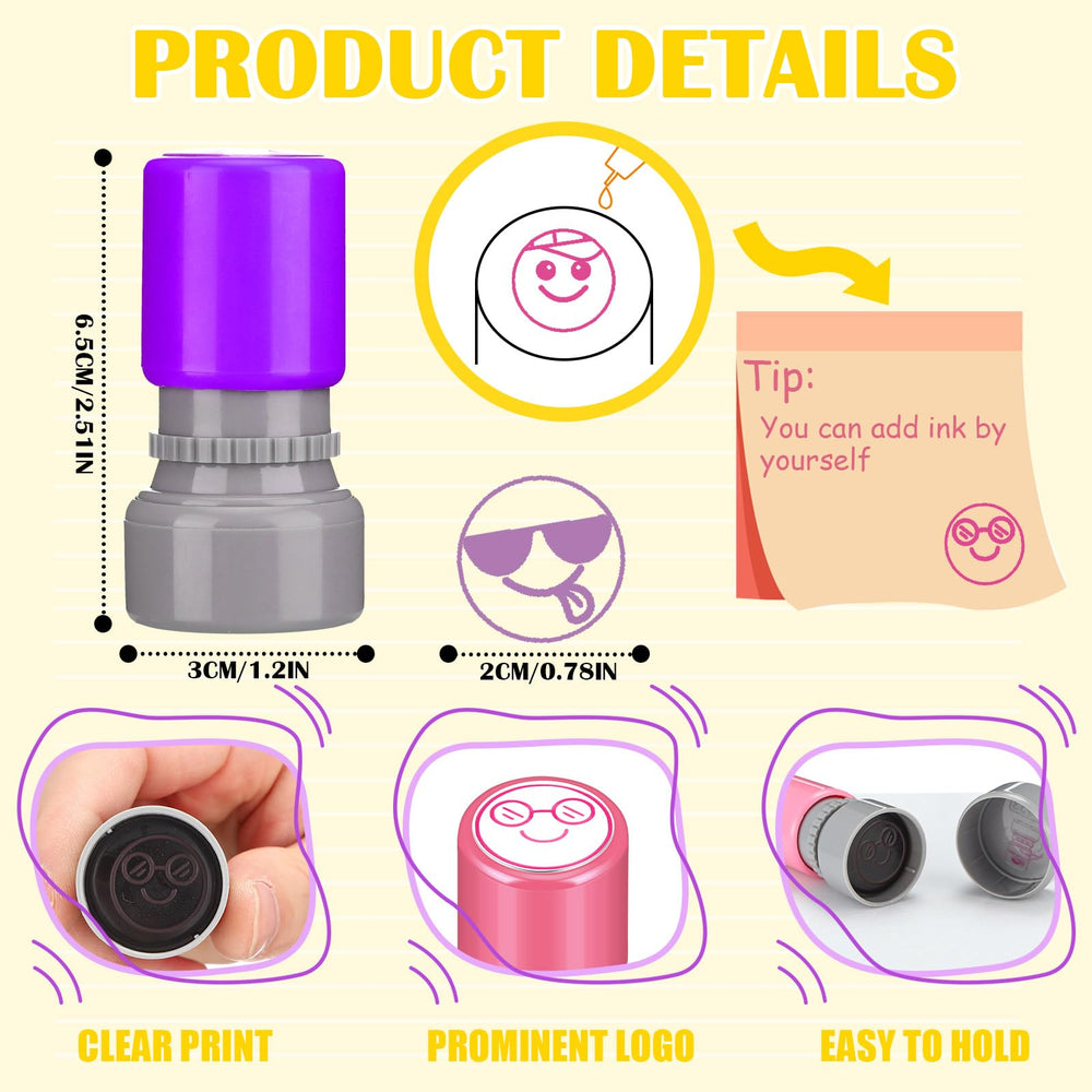 Yinder self-inking teacher stamps for quick, clean feedback on assignments.