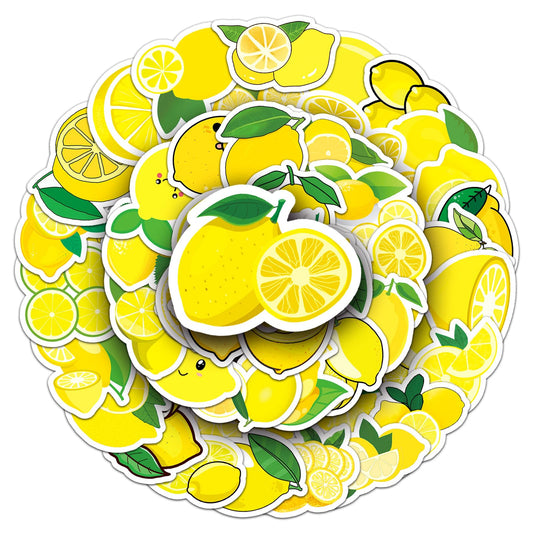 YINFENGKANHAI lemon stickers collectionβ50 waterproof vinyl designs for laptops, bottles, and more.