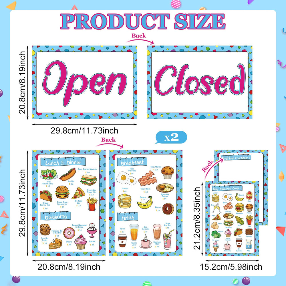 Yinkin customer menu 8.19 x 11.73 inches supports decision making during play.