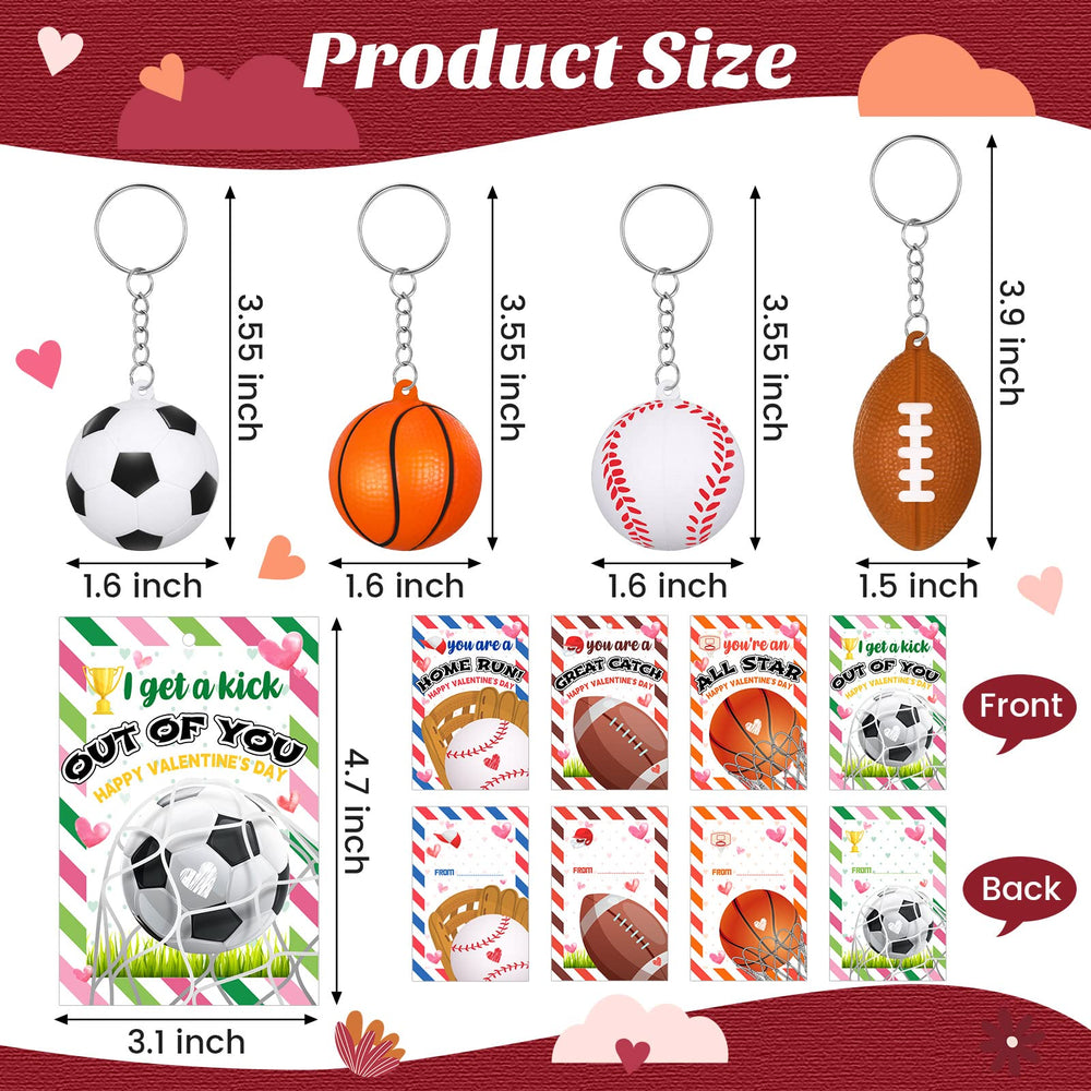 Yinkin Valentine sport keychain basketball; soft foam with PU finish, perfect for kids’ bags and parties