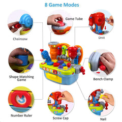 Yiosion musical workbench electric drill fosters rhythm and fine motor skills during play