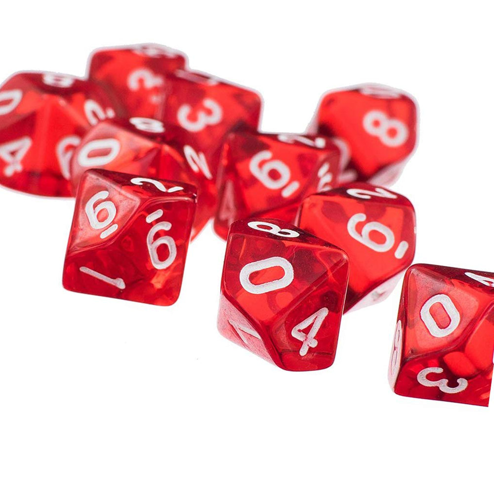 Yiotfandoll green D10 dice ideal for quick probability checks