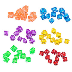 Yiotfandoll orange D10 dice for fast initiative and clear rolls