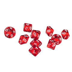 Yiotfandoll red D10 dice for dramatic moments and standout results