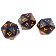 Compact 20mm Yiotfandoll D20 dice for on-the-go gaming.