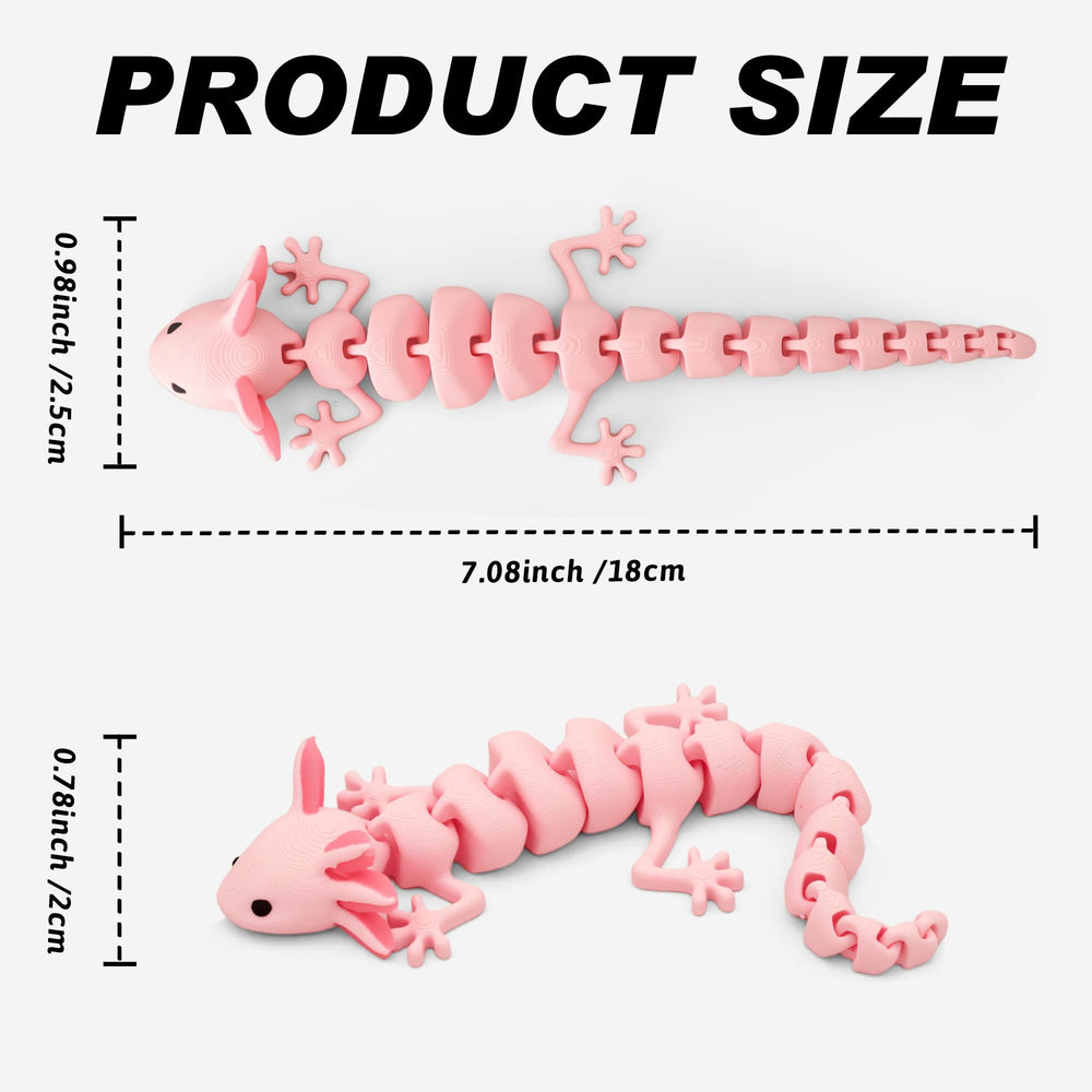 Yipintang axolotl's articulated legs enable dynamic display and interactive posing.
