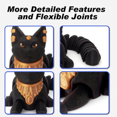 Yipintang Egyptian Mau Cat flexible limbs for posing and gentle fidgeting