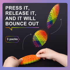 Yisryerow Fidget Worm Rainbow: durable, kid-friendly desk fidget.