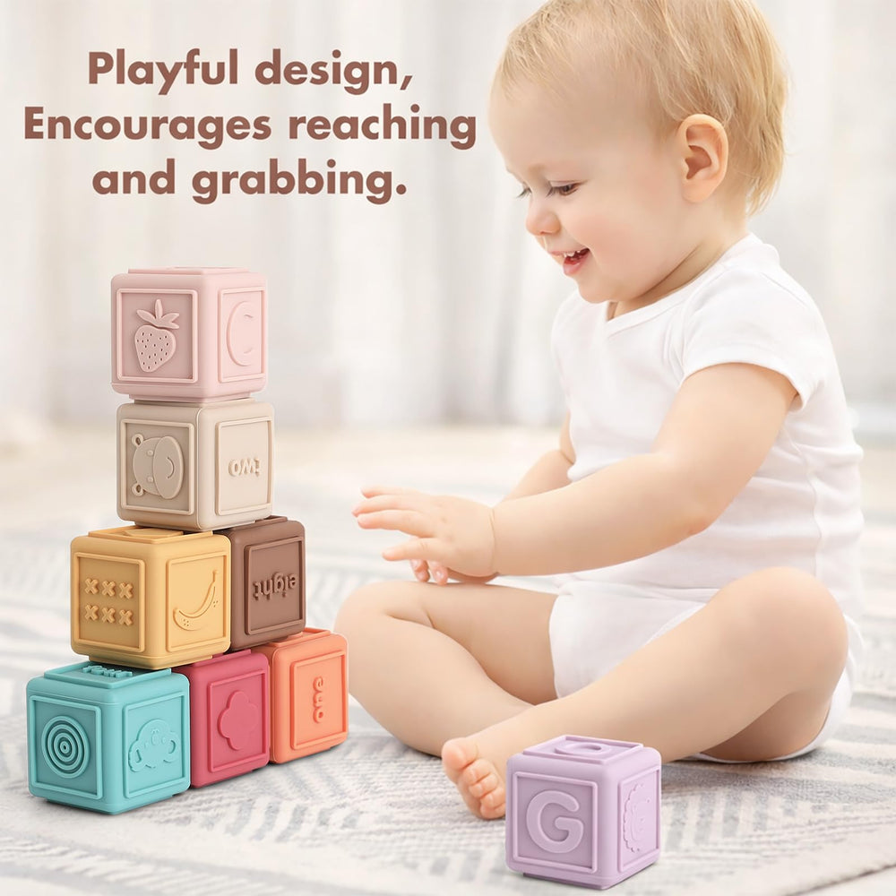 YIVEKO Montessori-style blocks promote independent exploration and creative thinking.