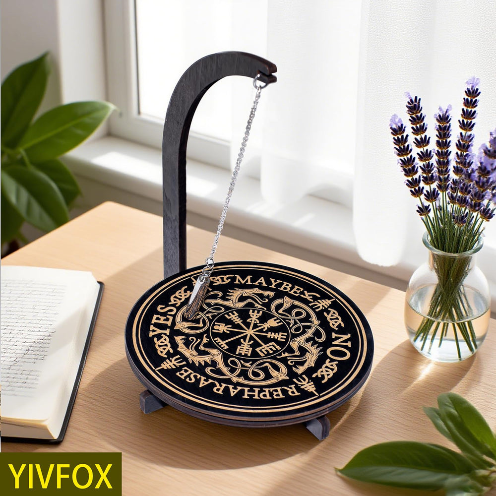 YIVFOX pendulum stand magnet base detail showing stability