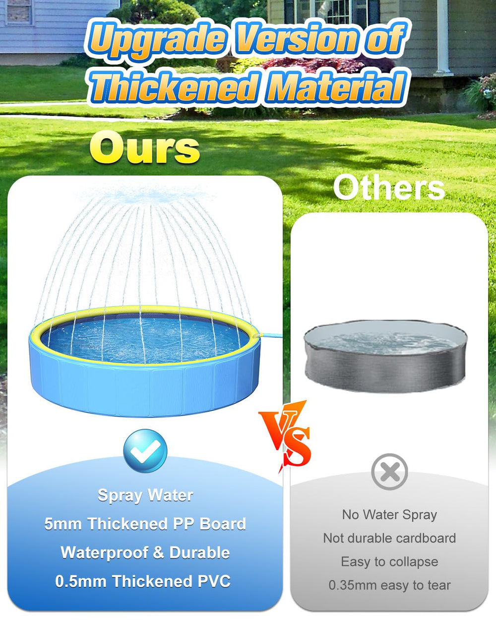 Yivsen dual drains enable easy cleaning and faster water changes.