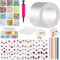 YIXIPAZH nano tape bubble kit close-up showcasing colorful bubbles