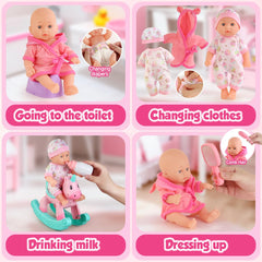 YIYBM 12.5-inch doll height enables lifelike bathing scenes.