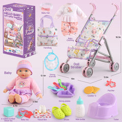 YIYBM handbag and stroller for realistic scene-based play