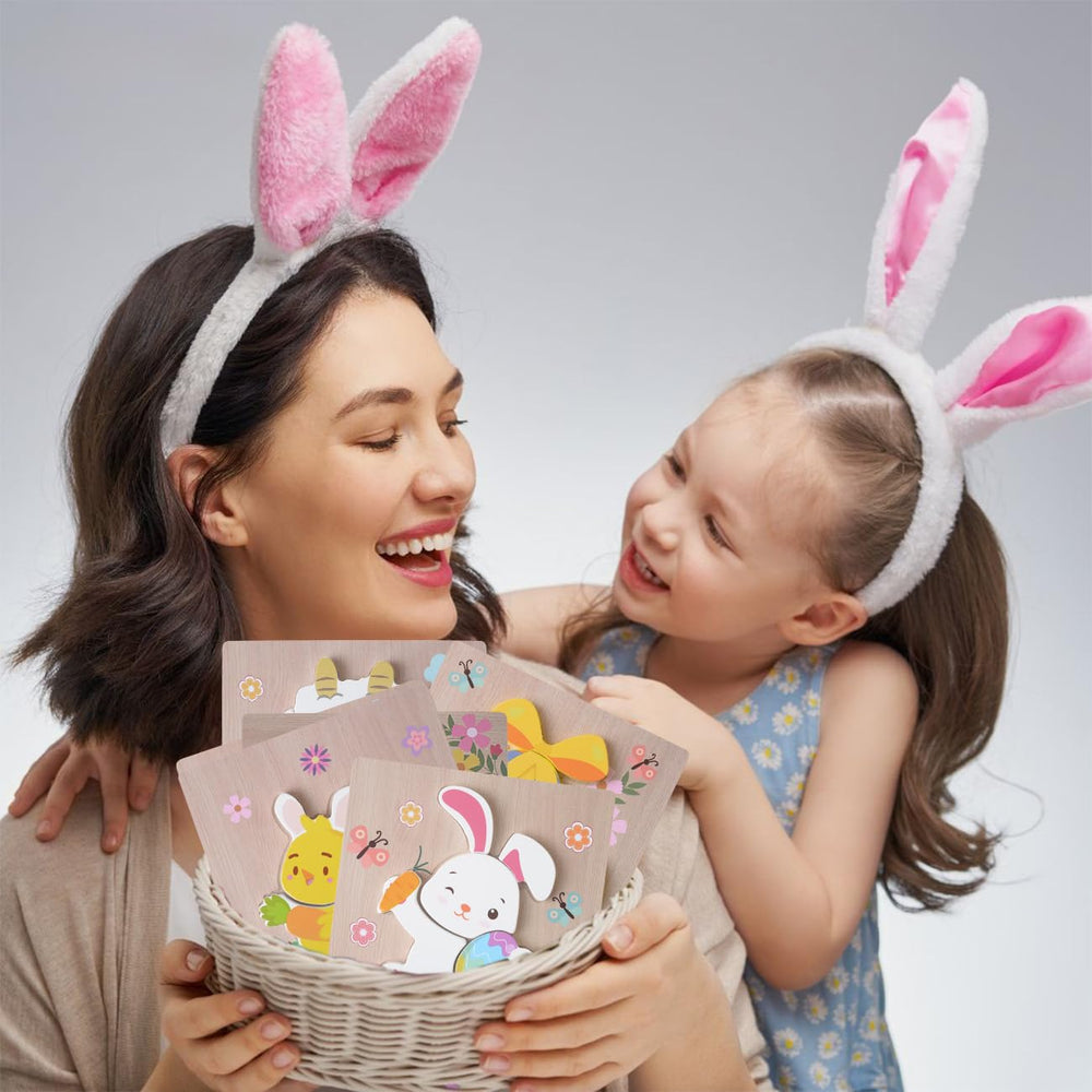 YIYEE Colorful set of wooden puzzles boosts early learning and coordination.