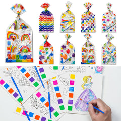YiYLunneo watercolor pages pack for kids boosts creativity.