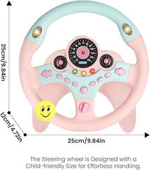Interactive buttons and dashboard simulate real driving for engaging, skill-building play.