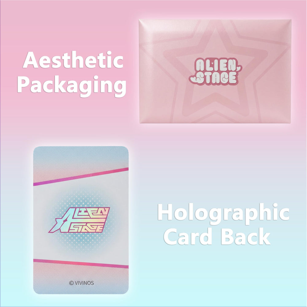 YJacuing Alien Stage Luka chibi rabbit photocard; vibrant art for fans.