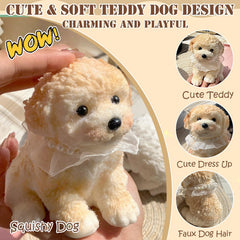 YJPPDD Big Taba Squishy Dog cream body shows oversized squeeze comfort