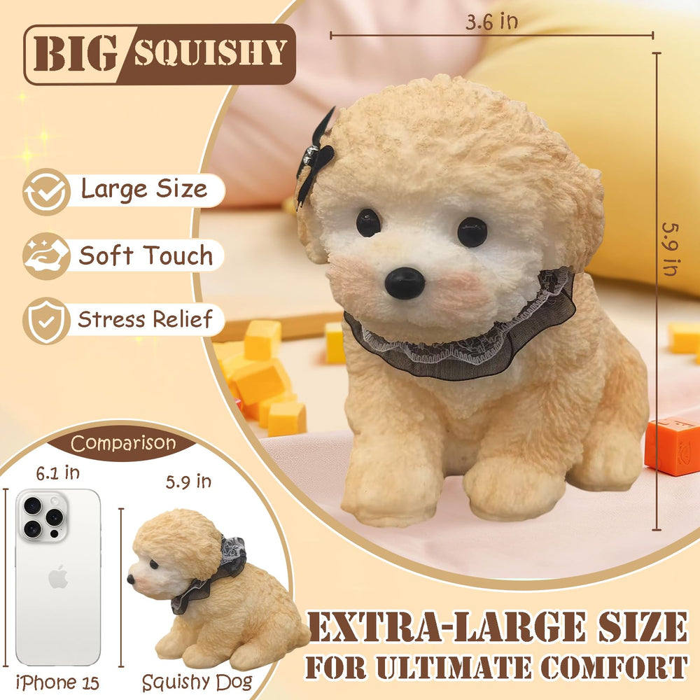YJPPDD Extra-Large Taba Dog Squishy Toy close-up showing soft, durable texture