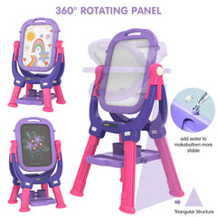 Ylovetoys easel adjustable height from 28 to 34 inches.
