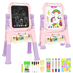 Ylovetoys Kids Art Easel pink, ideal for developing creativity and imaginative play