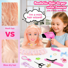Ylpaprm comprehensive accessory set sparks creativity in pretend beauty sessions.