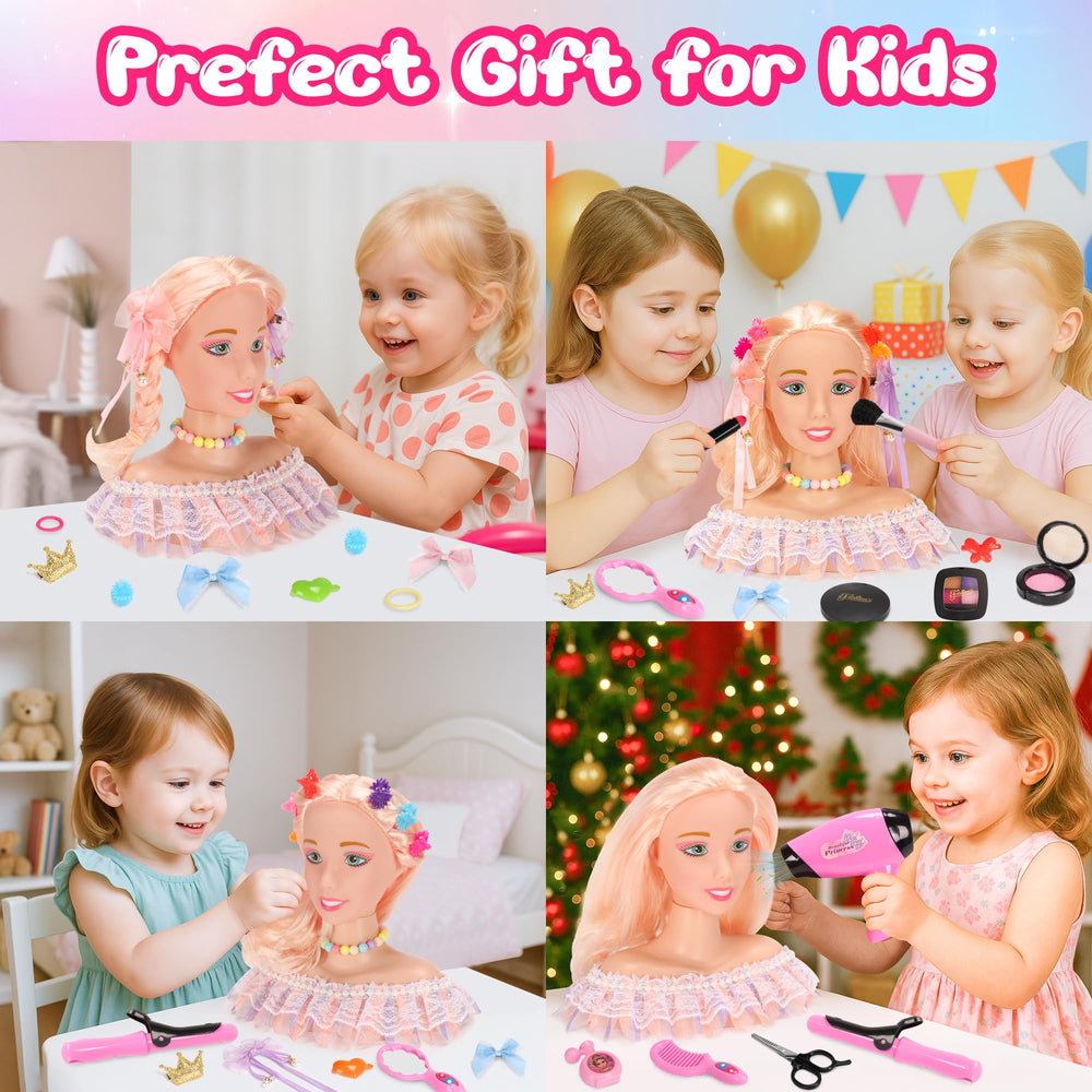 Ylpaprm imaginative hairstyling playset promoting creative expression.