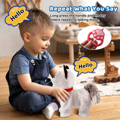 Ylpaprm Realistic expressions with nodding head and wagging tail.