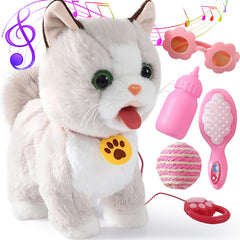 Ylpaprm Walking Cat set performing walking and singing for imaginative play.
