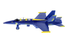 YMCtoys Blue Angels FA18 die-cast jet 4 with precise wing details for display and gifting