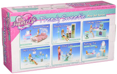 YMCtoys My Fancy Life entertainment center with TV delivers a realistic media setup for 11.5-inch dolls.